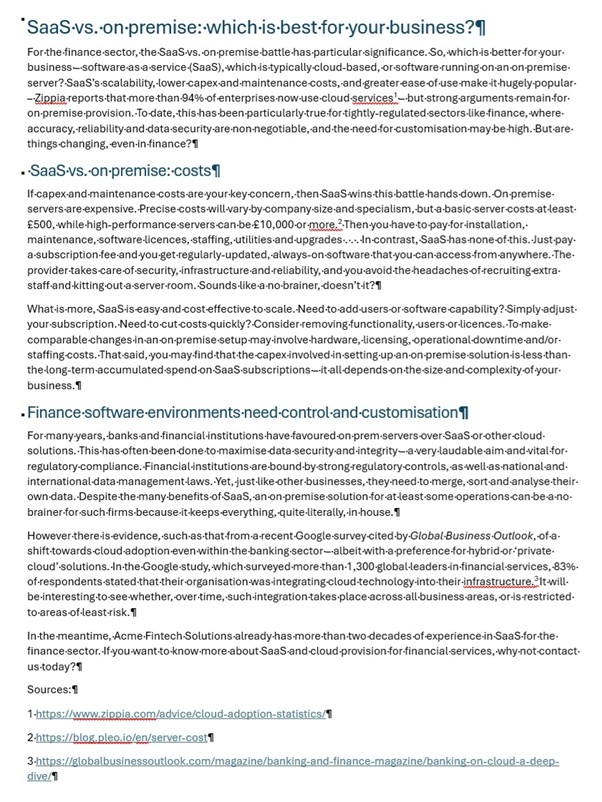 The final, optimised and paraphrased blog post.